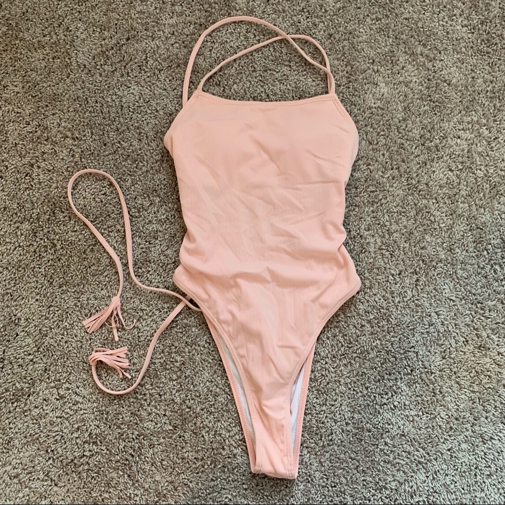 NWOT Peach/Pink One Piece Swimsuit